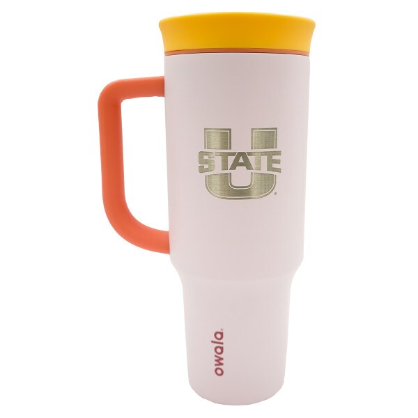 U-State Engraved 40oz Owala Tumbler Pink